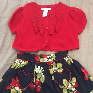 ❌SOLD❌ Janie & Jack Strawberry Sweet set